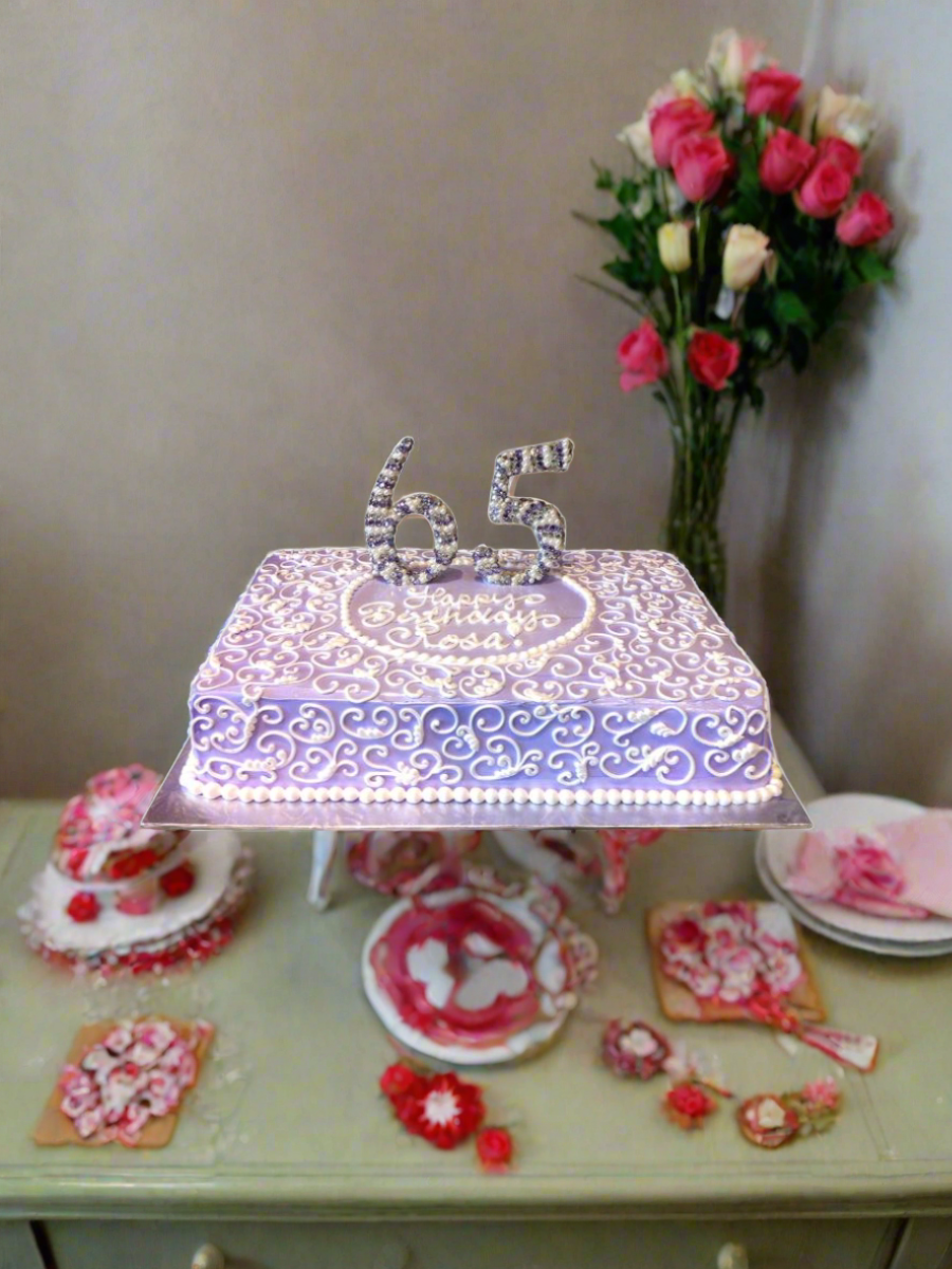 Rosa 65Th Birthday Cake