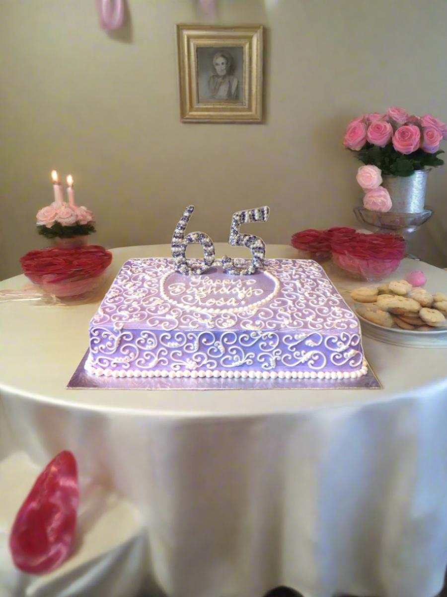 Rosa 65Th Birthday Cake