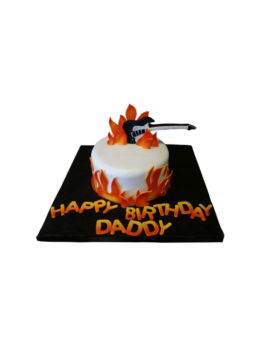 Guitar Fondant Cake