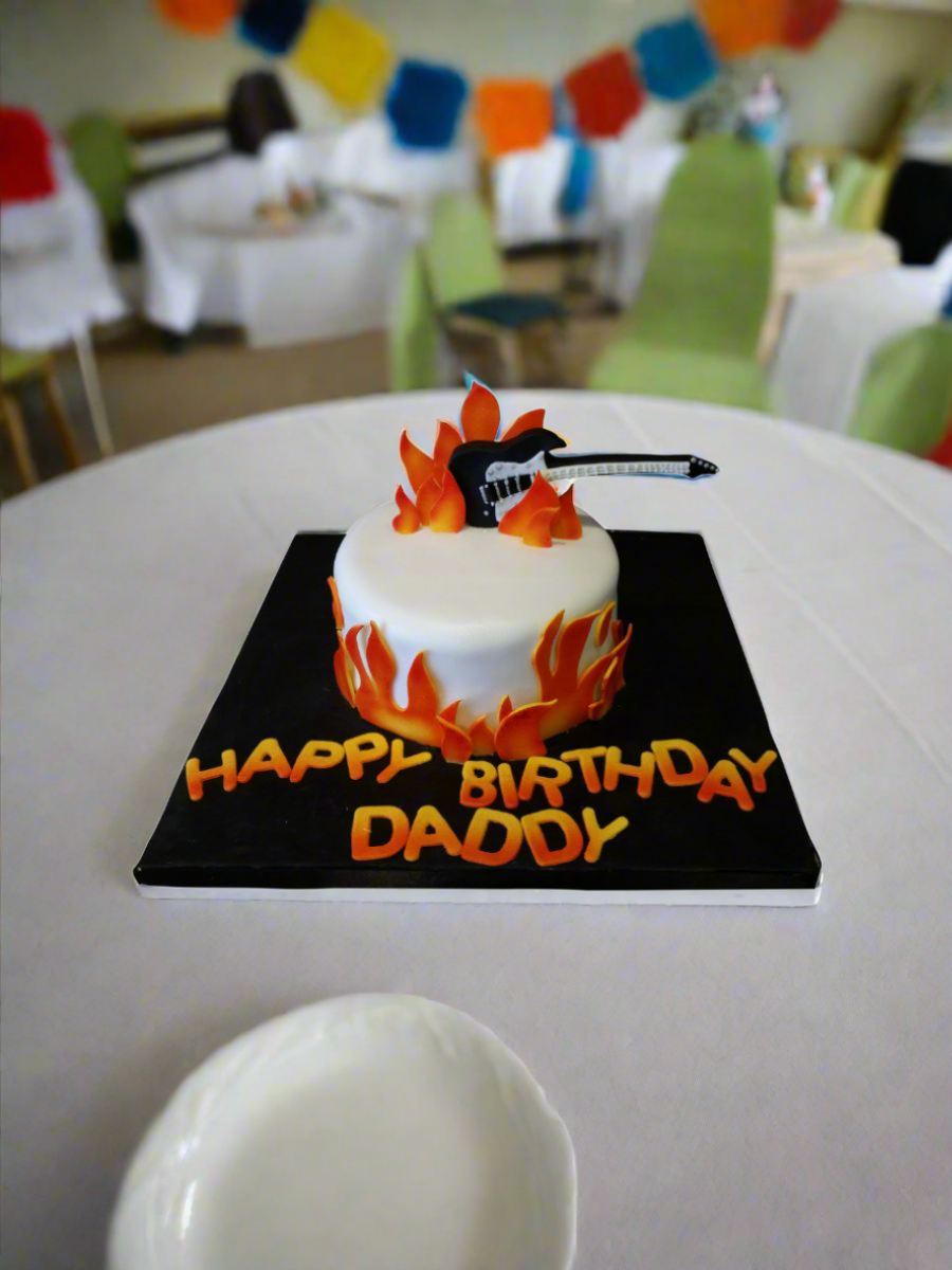 Guitar Fondant Cake