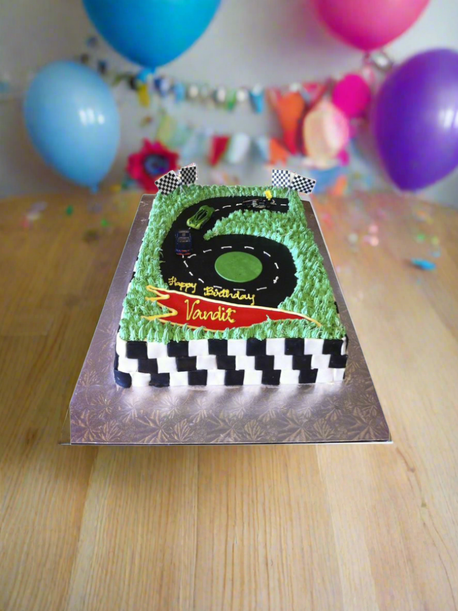Vandit Car Track Cake