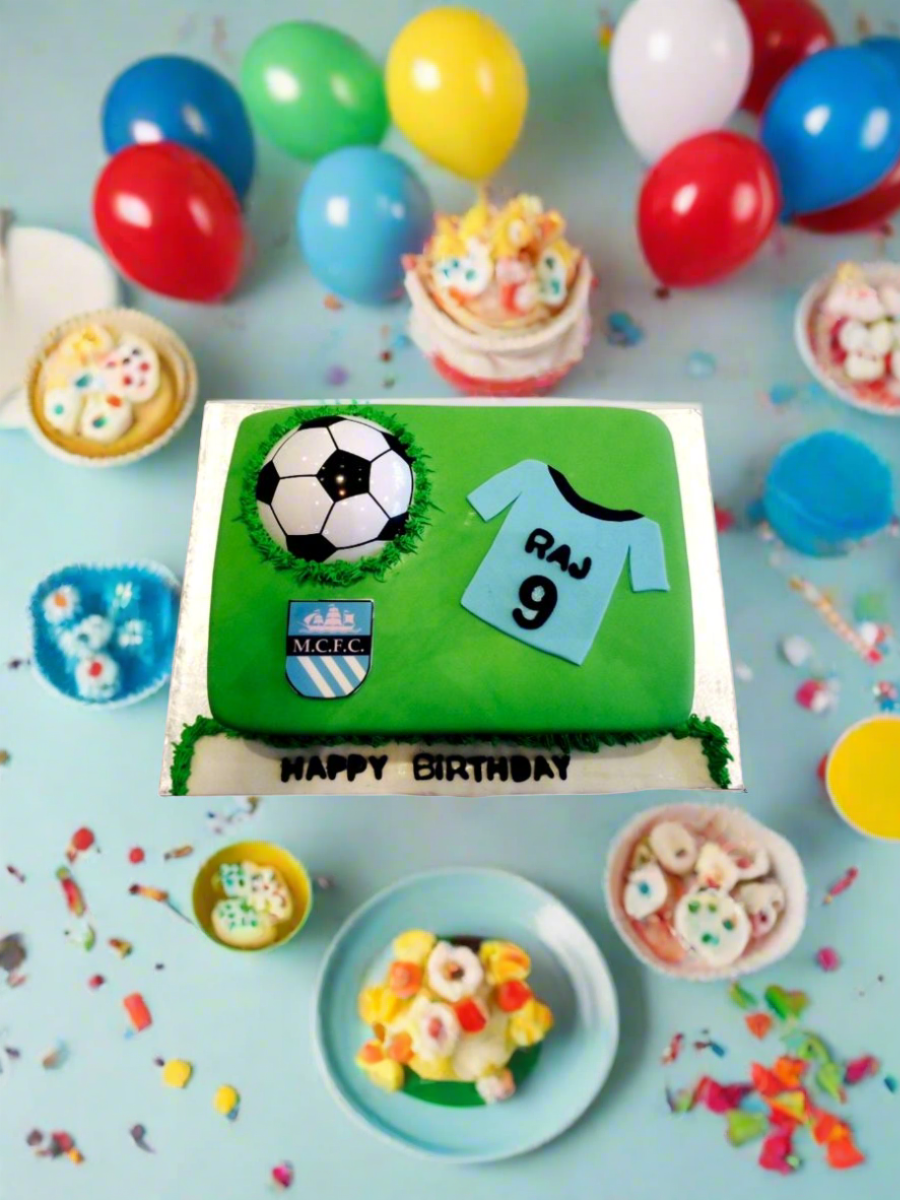 Raj Soccer Fondant Cake