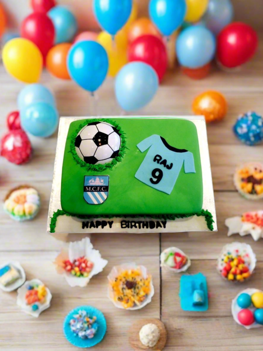 Raj Soccer Fondant Cake
