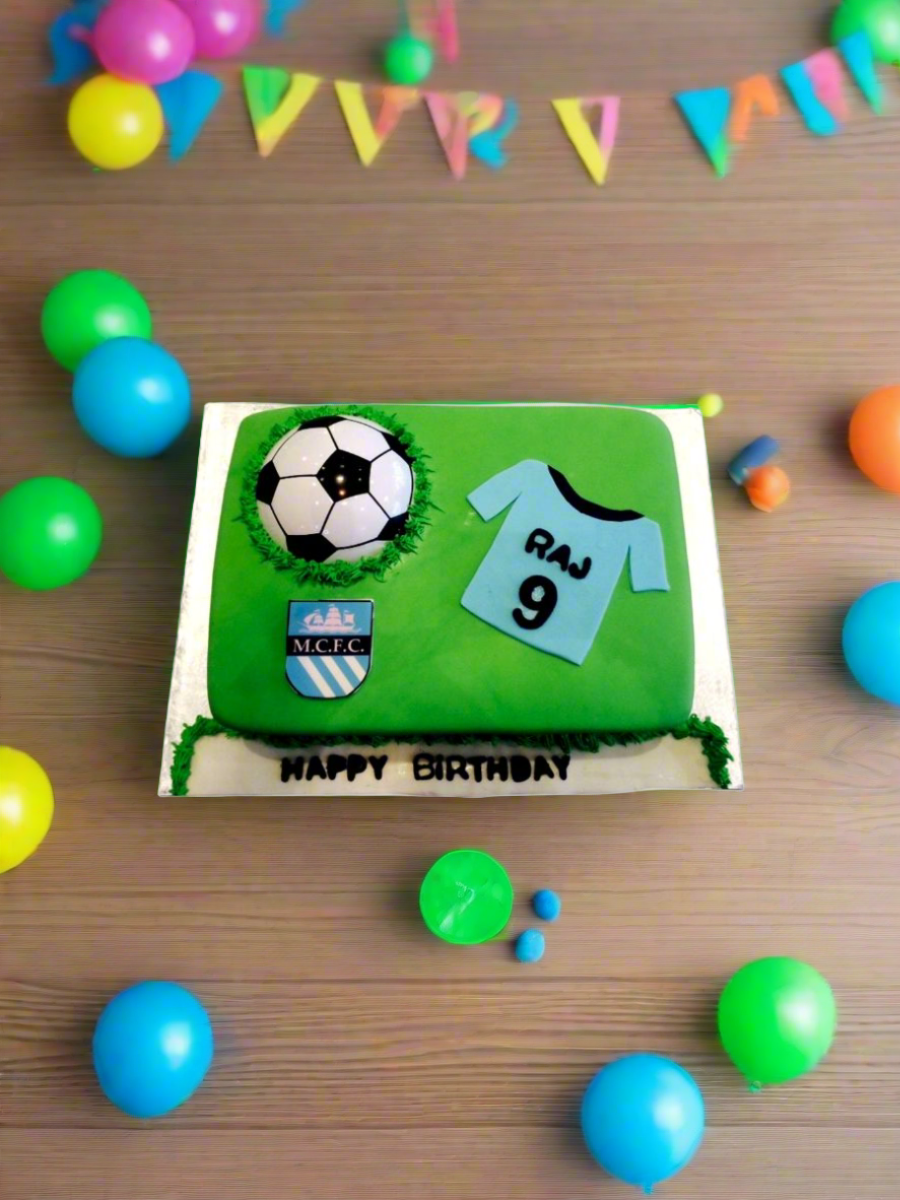 Raj Soccer Fondant Cake