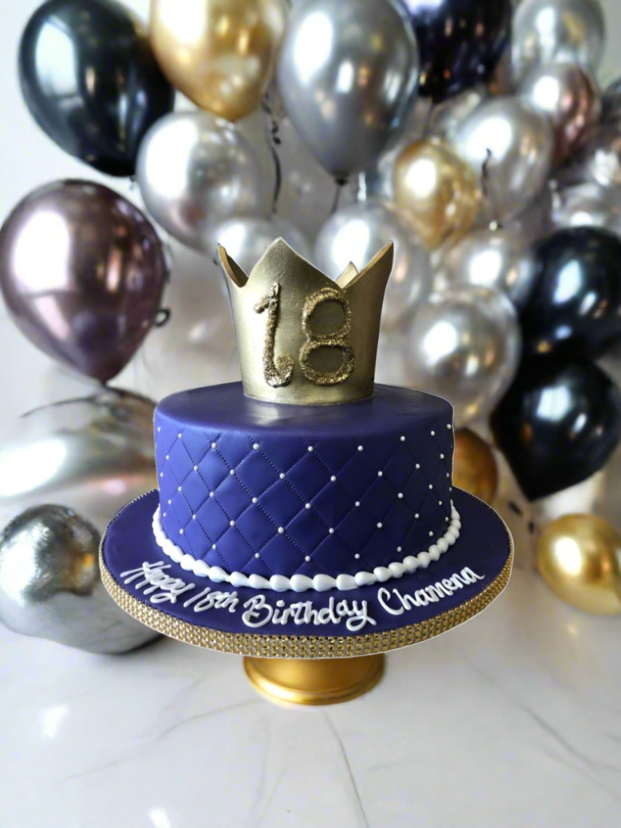 Chamena Crown Fondant Cake