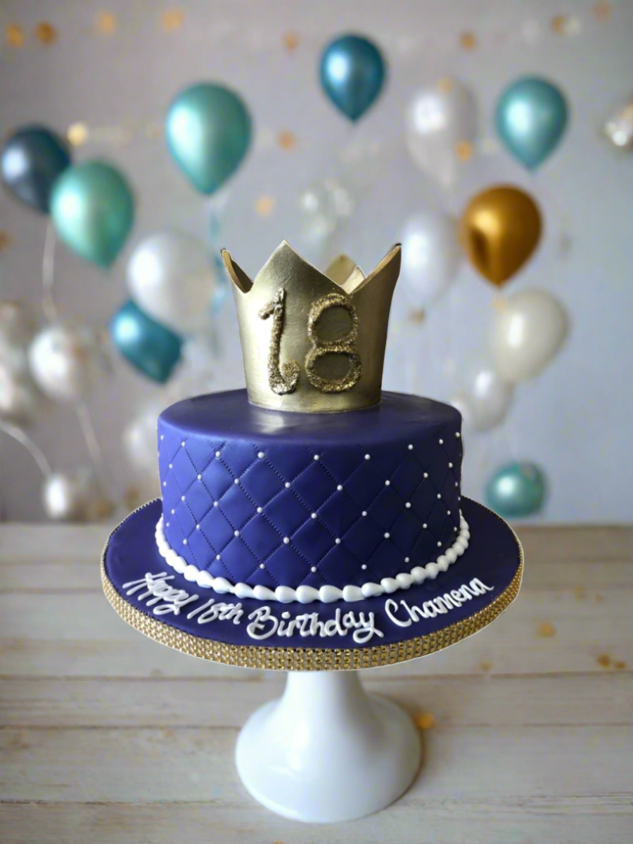 Chamena Crown Fondant Cake
