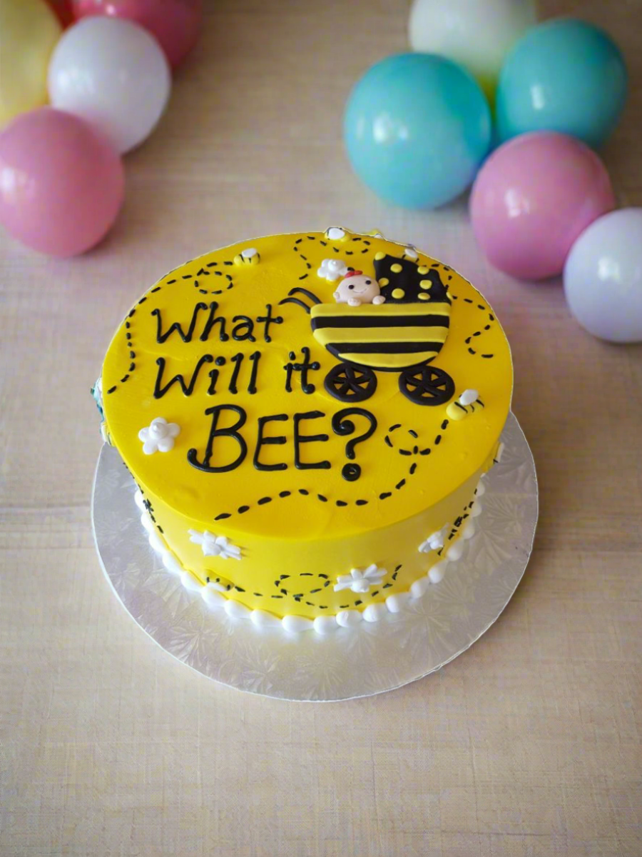 Bee Baby Shower Cake