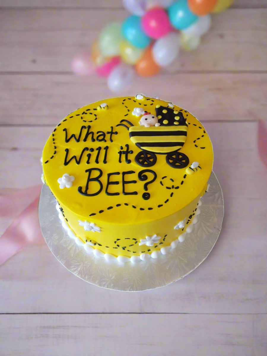 Bee Baby Shower Cake