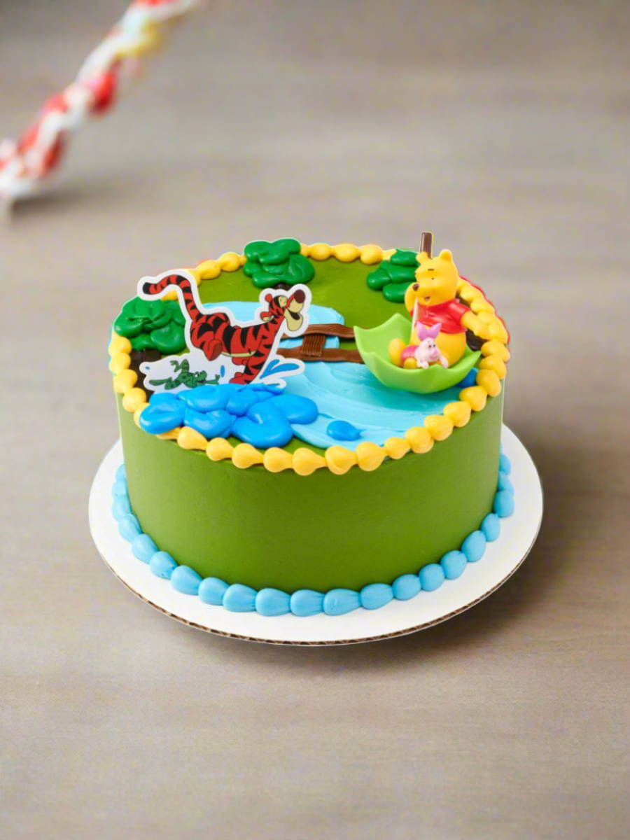 Winnie The Pooh, Piglet & Tiger Hunny Raindrops Cake