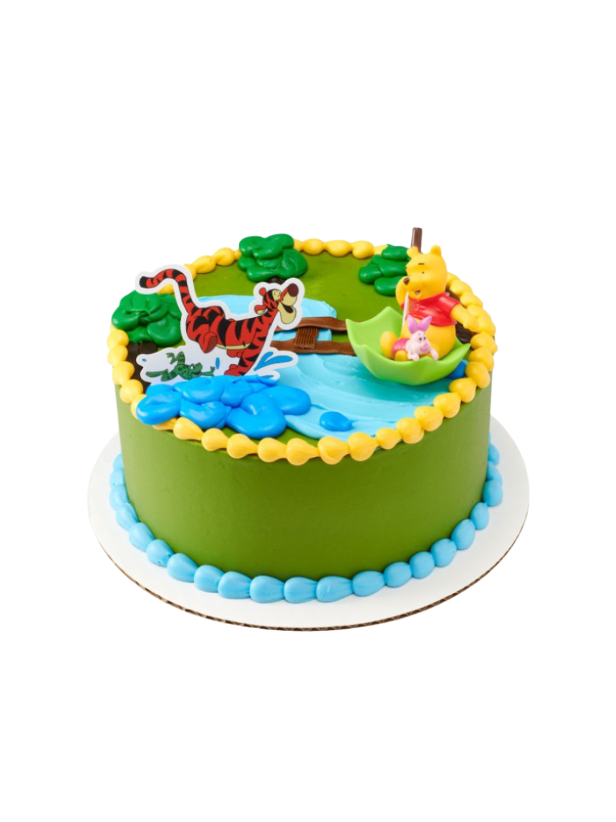 Winnie The Pooh, Piglet & Tiger Hunny Raindrops Cake