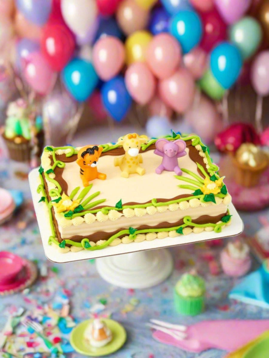 Baby Animals Birthday Cake