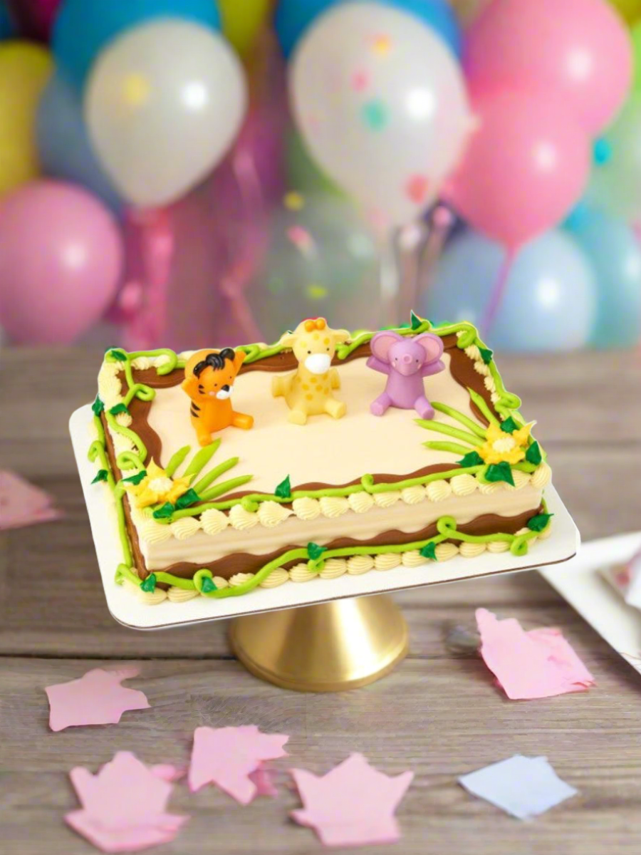 Baby Animals Birthday Cake