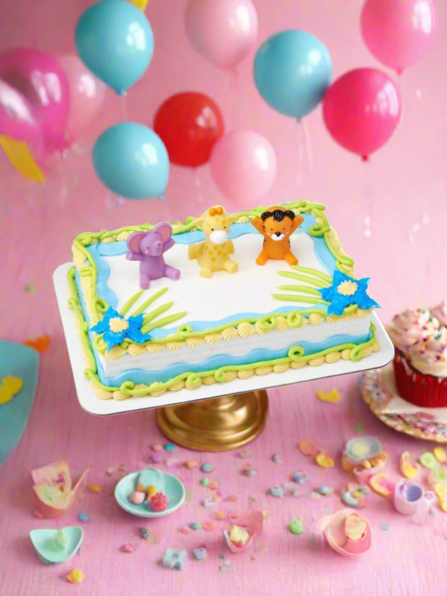 Baby Animals Birthday Cake