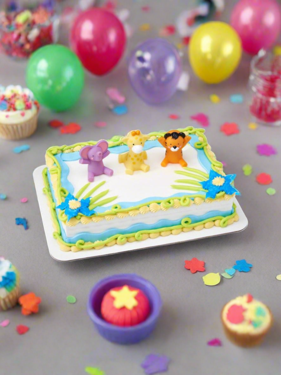 Baby Animals Birthday Cake