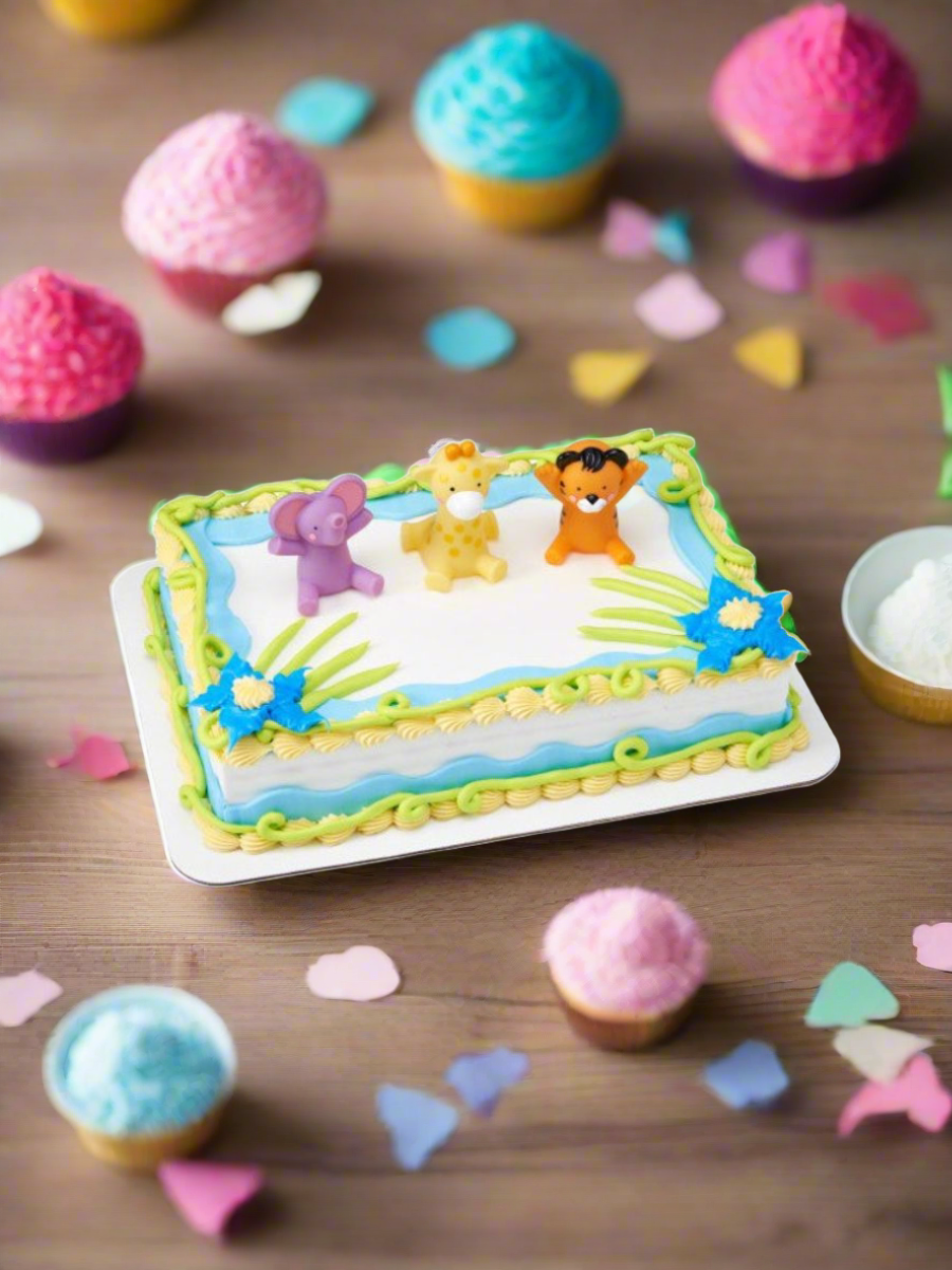 Baby Animals Birthday Cake
