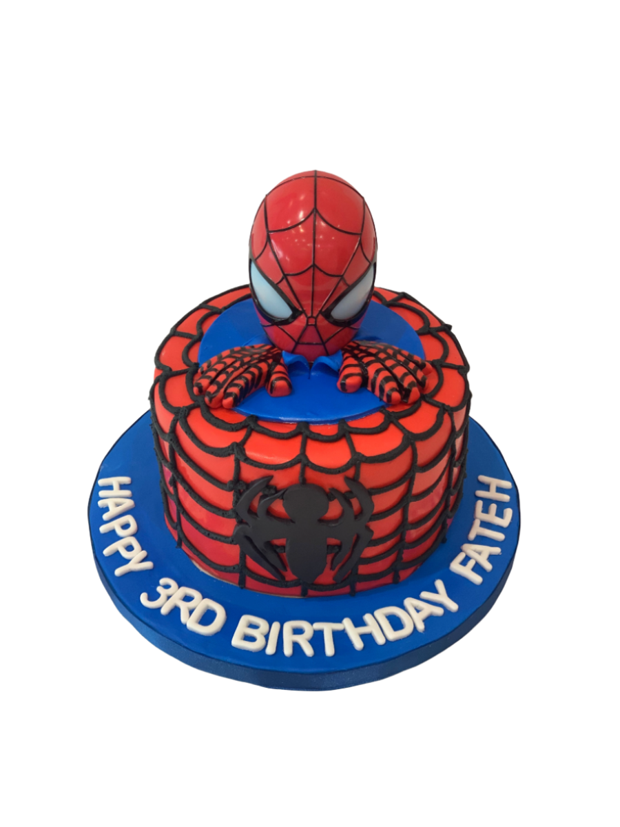 Fateh Spderman Fondant Cake