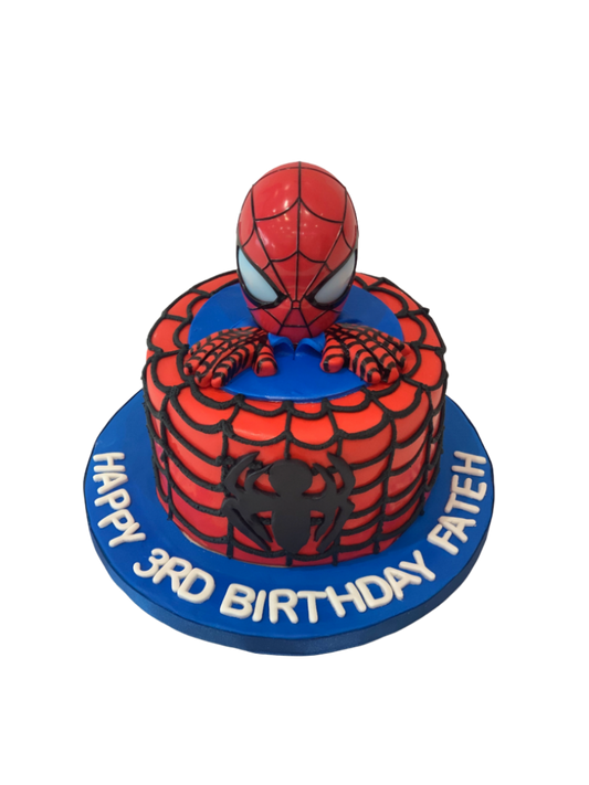 Fateh Spderman Fondant Cake