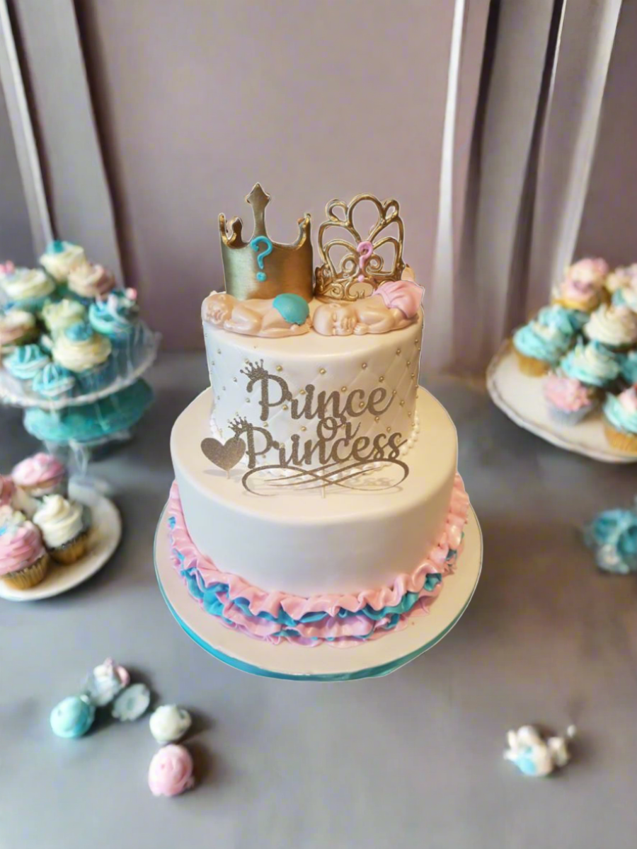 Prince/Princess Baby Shower Cake