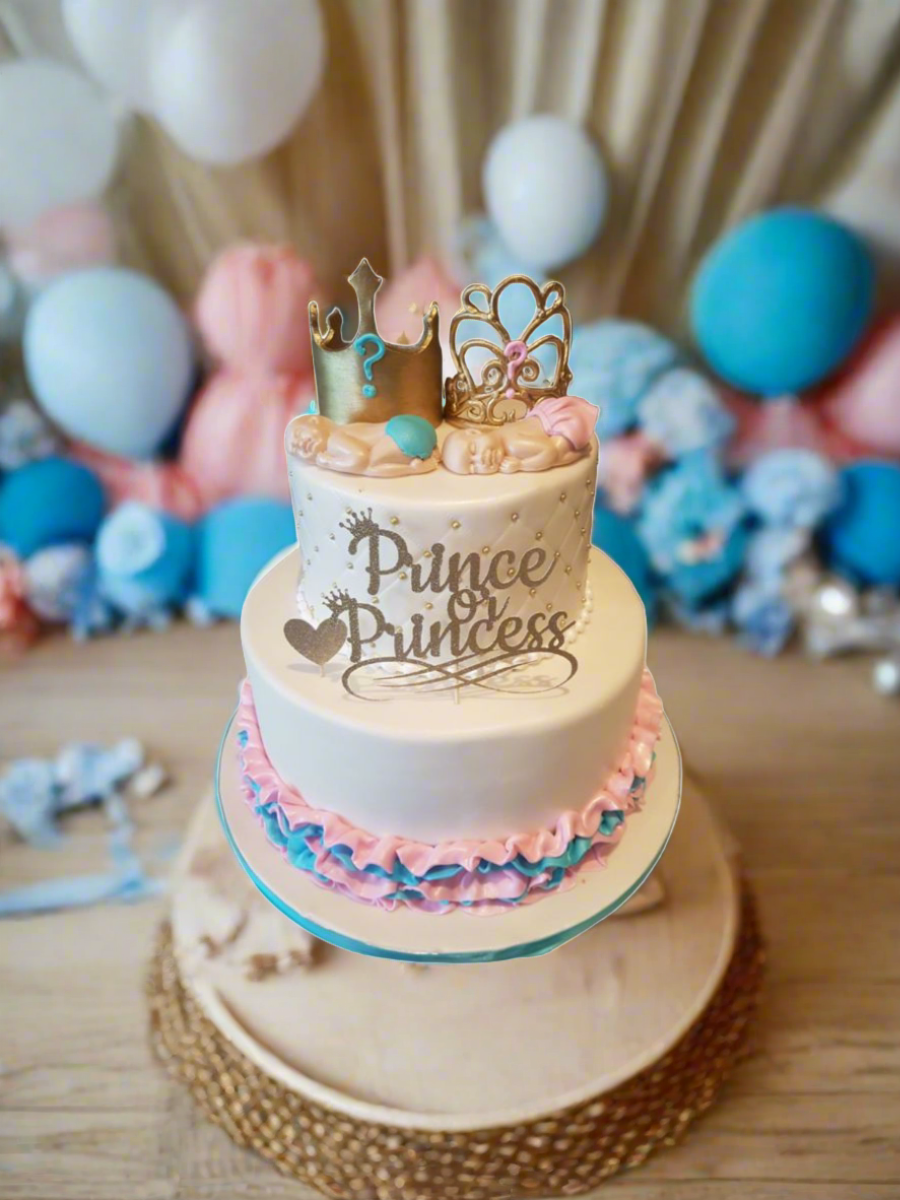 Prince/Princess Baby Shower Cake