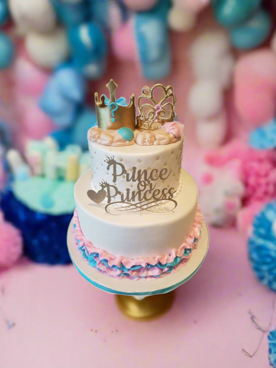 Prince/Princess Baby Shower Cake