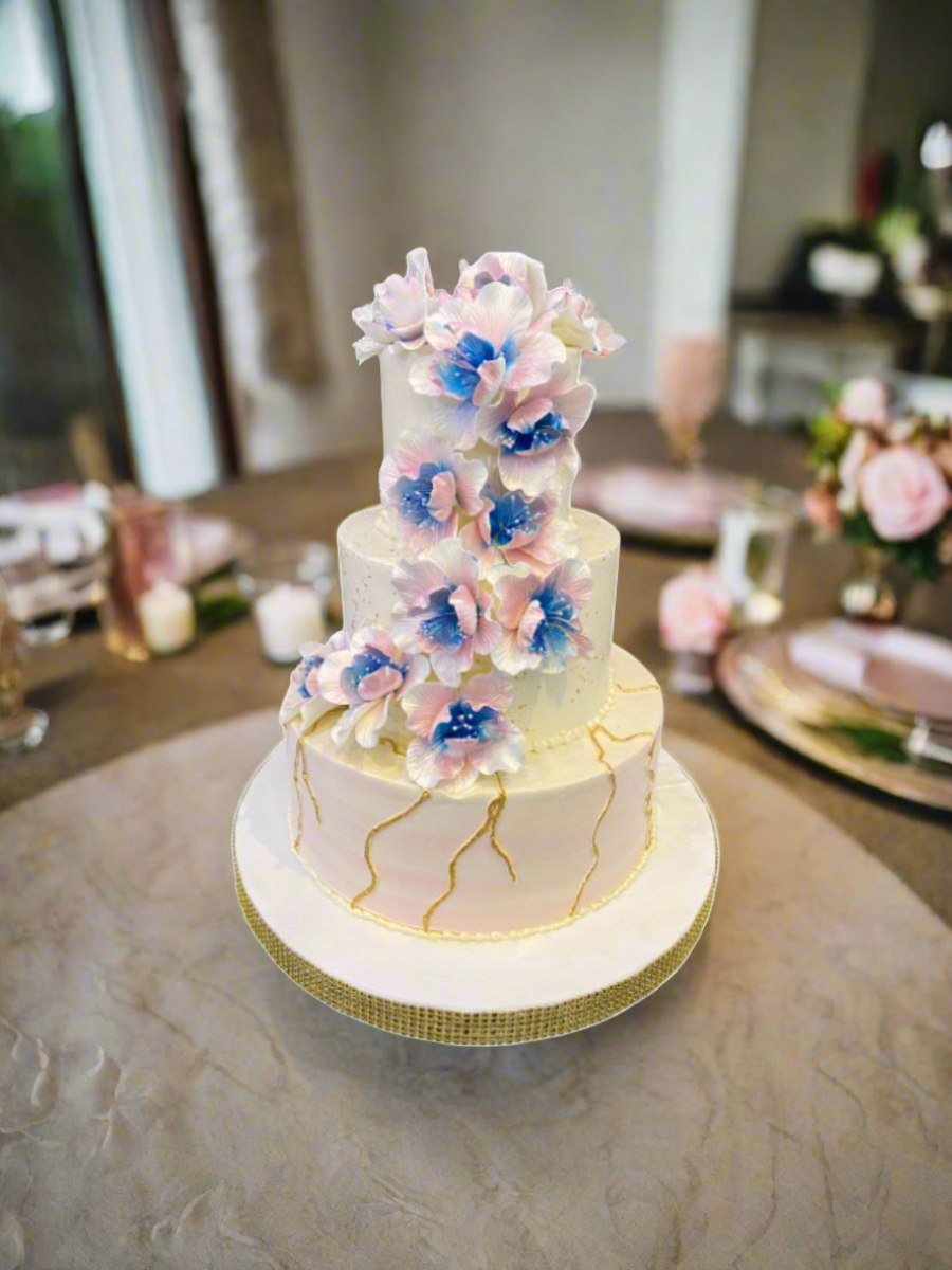 Alexa Cascading Wedding Cake