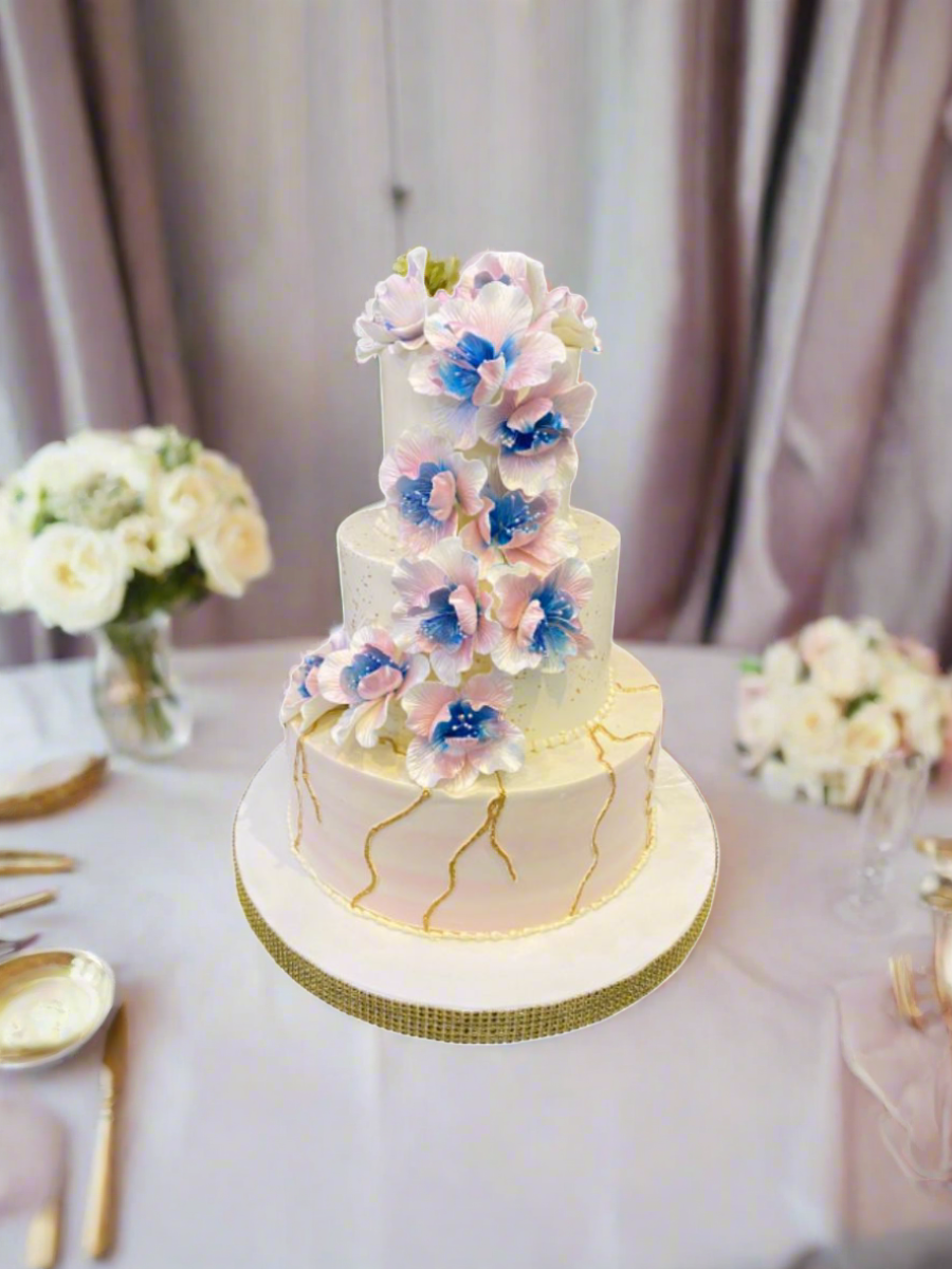 Alexa Cascading Wedding Cake