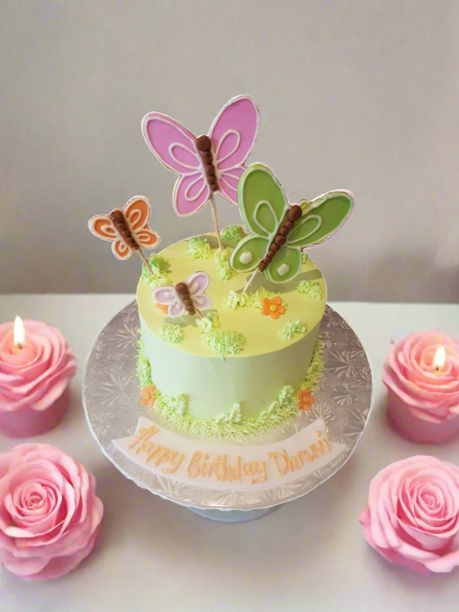 Dhruvi Butterfly Cake