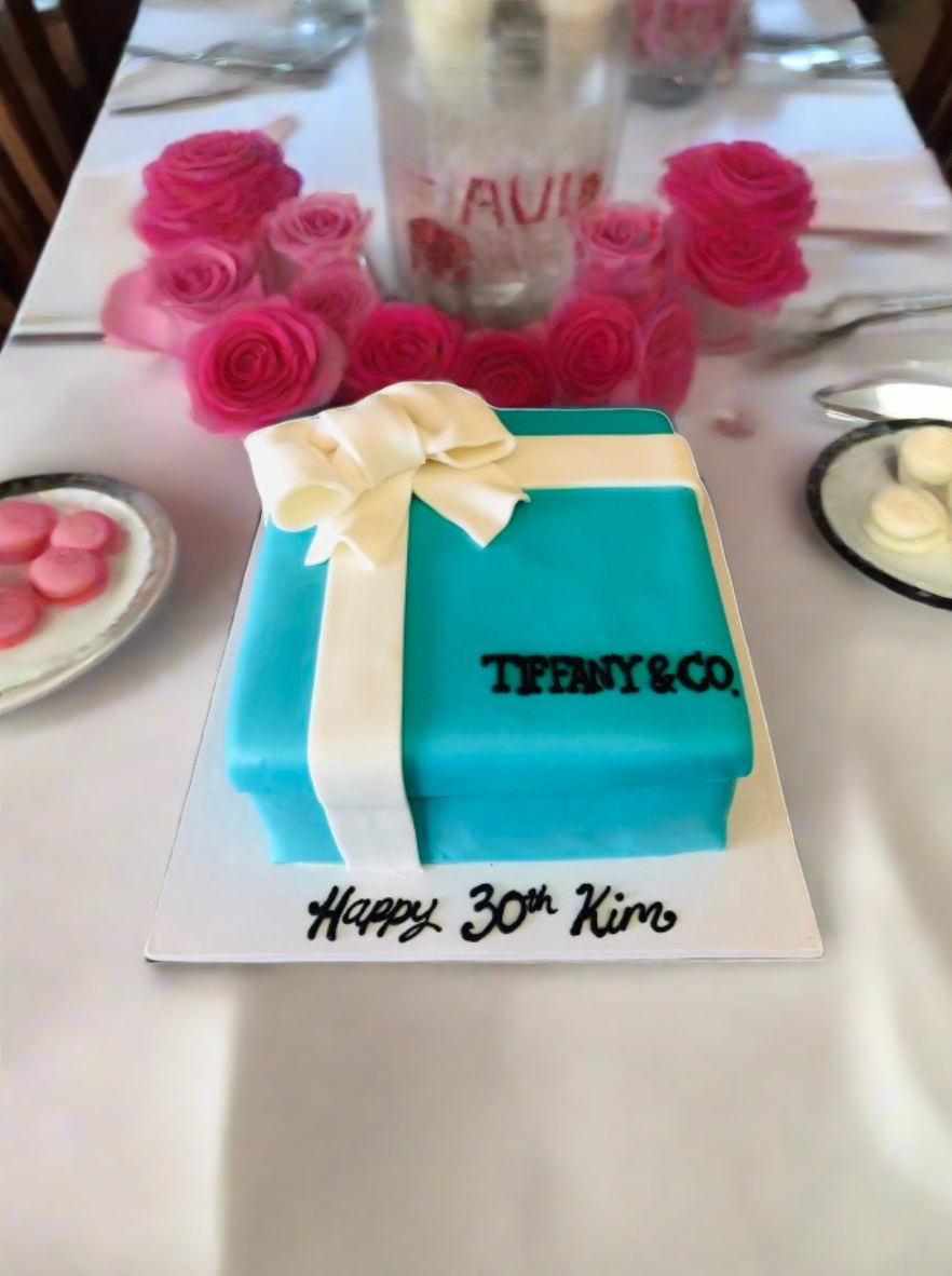 Tiffany Gift Box Cake