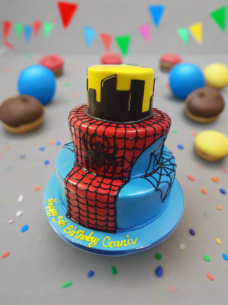 Spiderman Fondant Cake