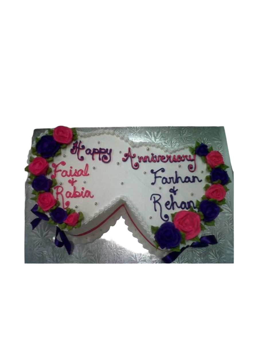 Rabia Double Heart Anniversary Cake