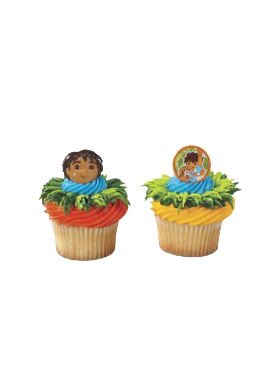 DiegoBaby Jaguar Rings Cupcakes - (Pack of 6)