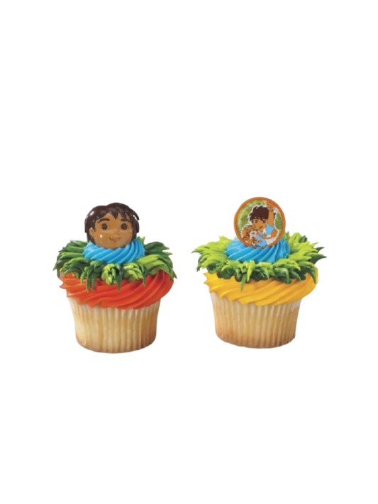 DiegoBaby Jaguar Rings Cupcakes - (Pack of 6)