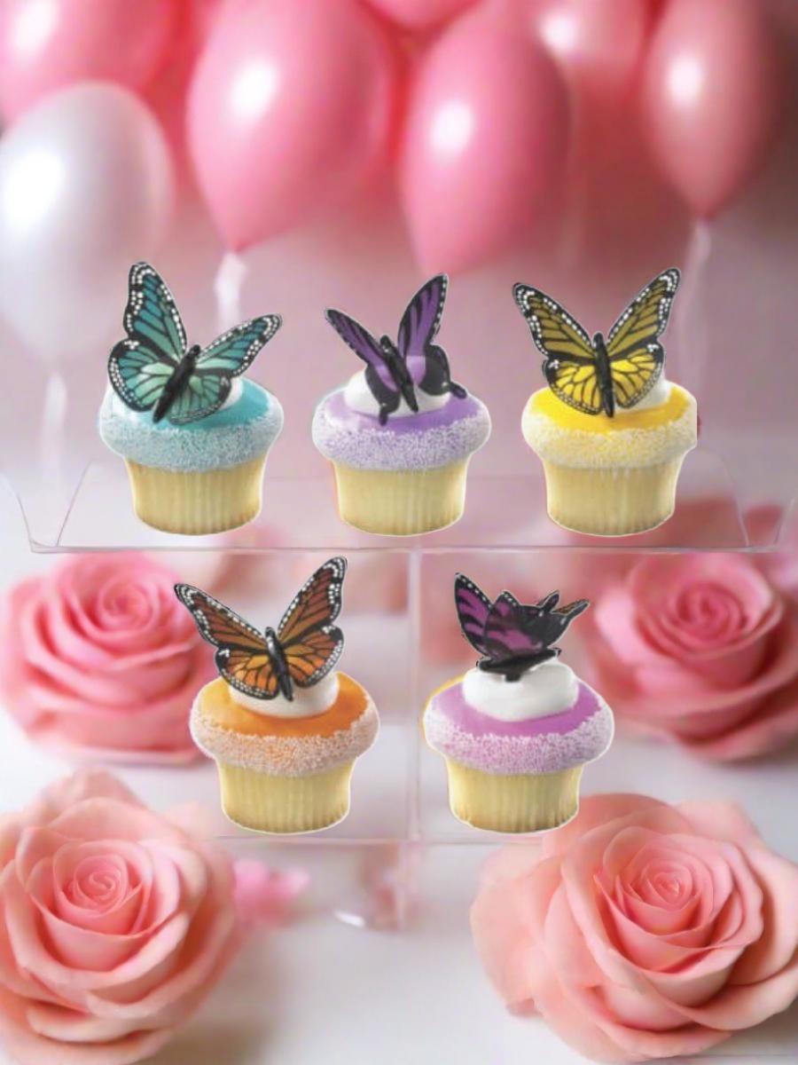 Butterfly Beauty Cupcakes - (Pack of 6)