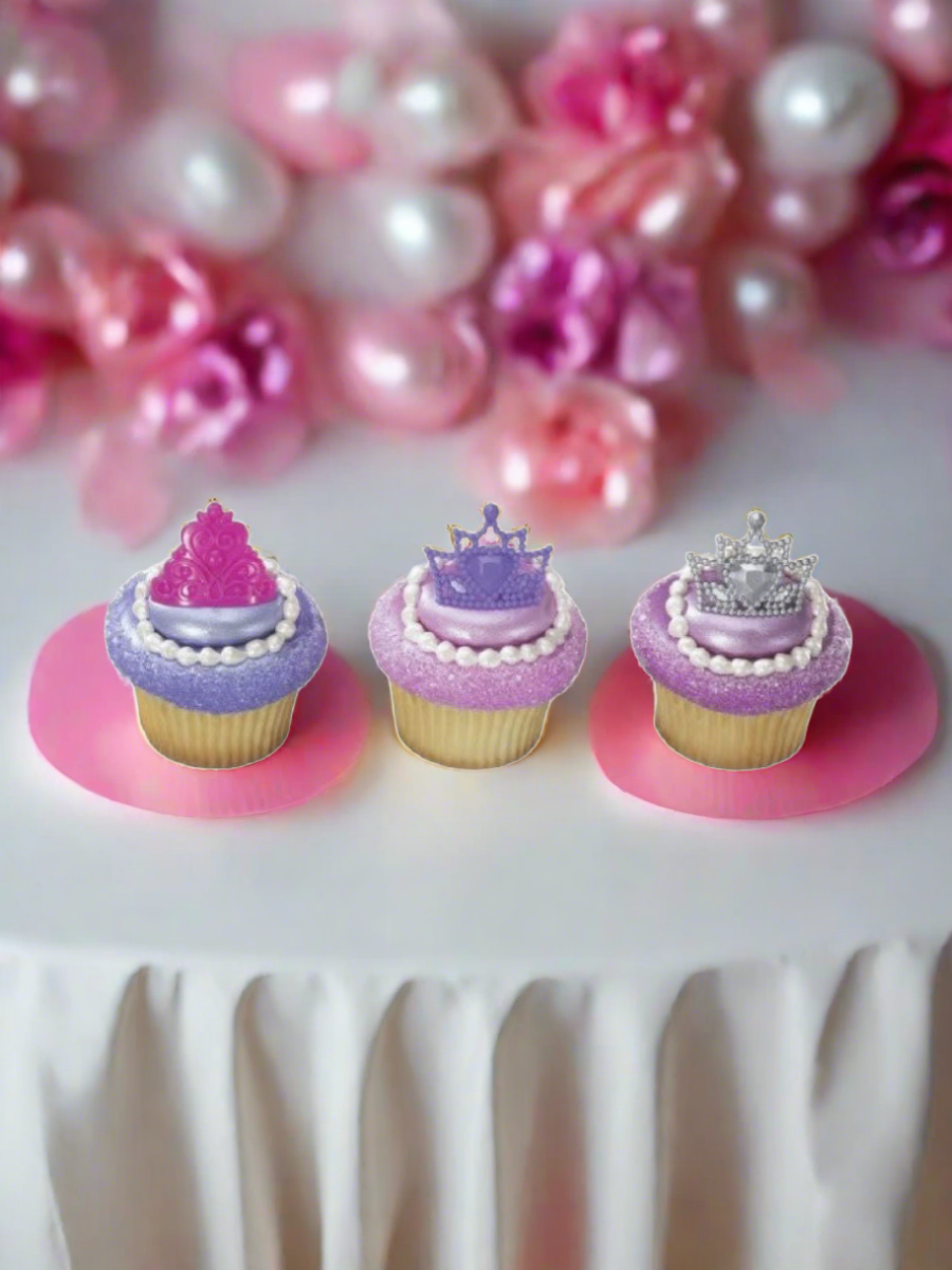 Queen Crown Rings Cupcakes - (Pack of 6)