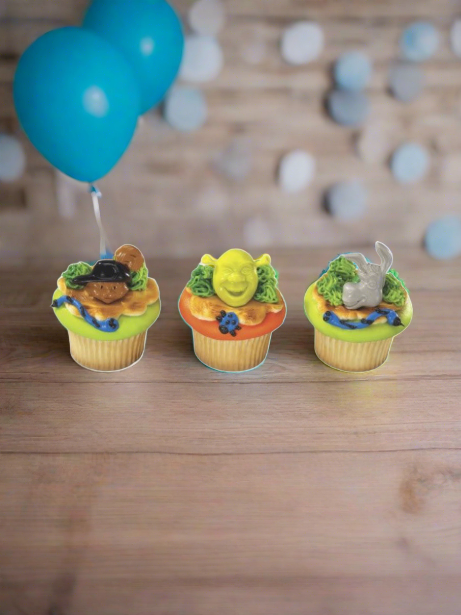 Shrek Donkey Cupcakes - (Pack of 6)