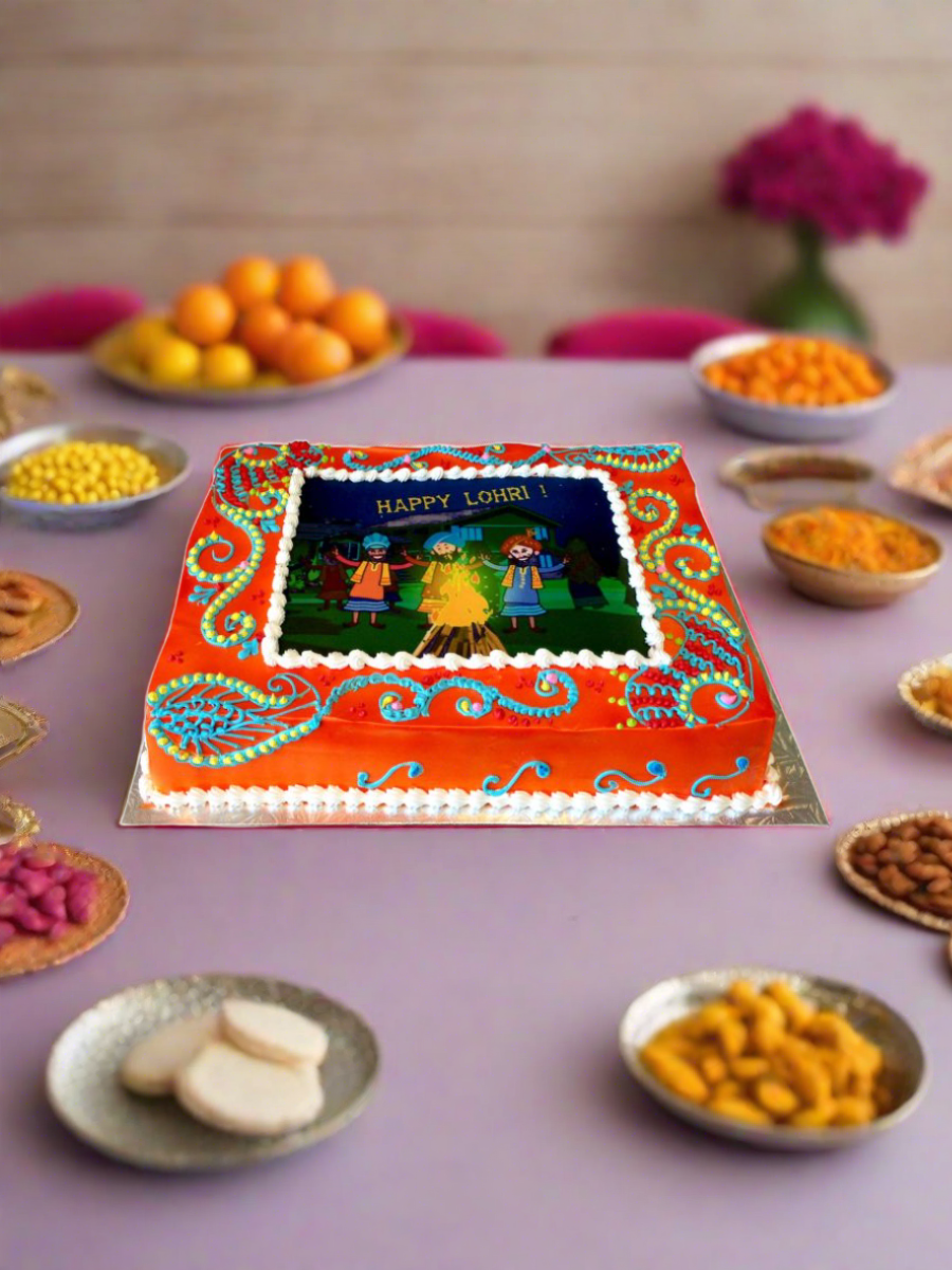 Dancing Lohri Cake