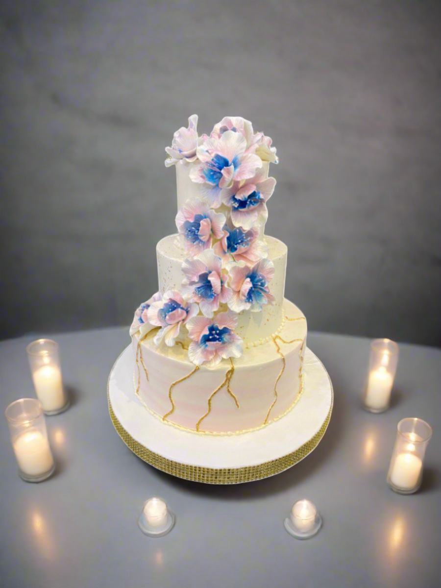 Alexa Cascading Wedding Cake