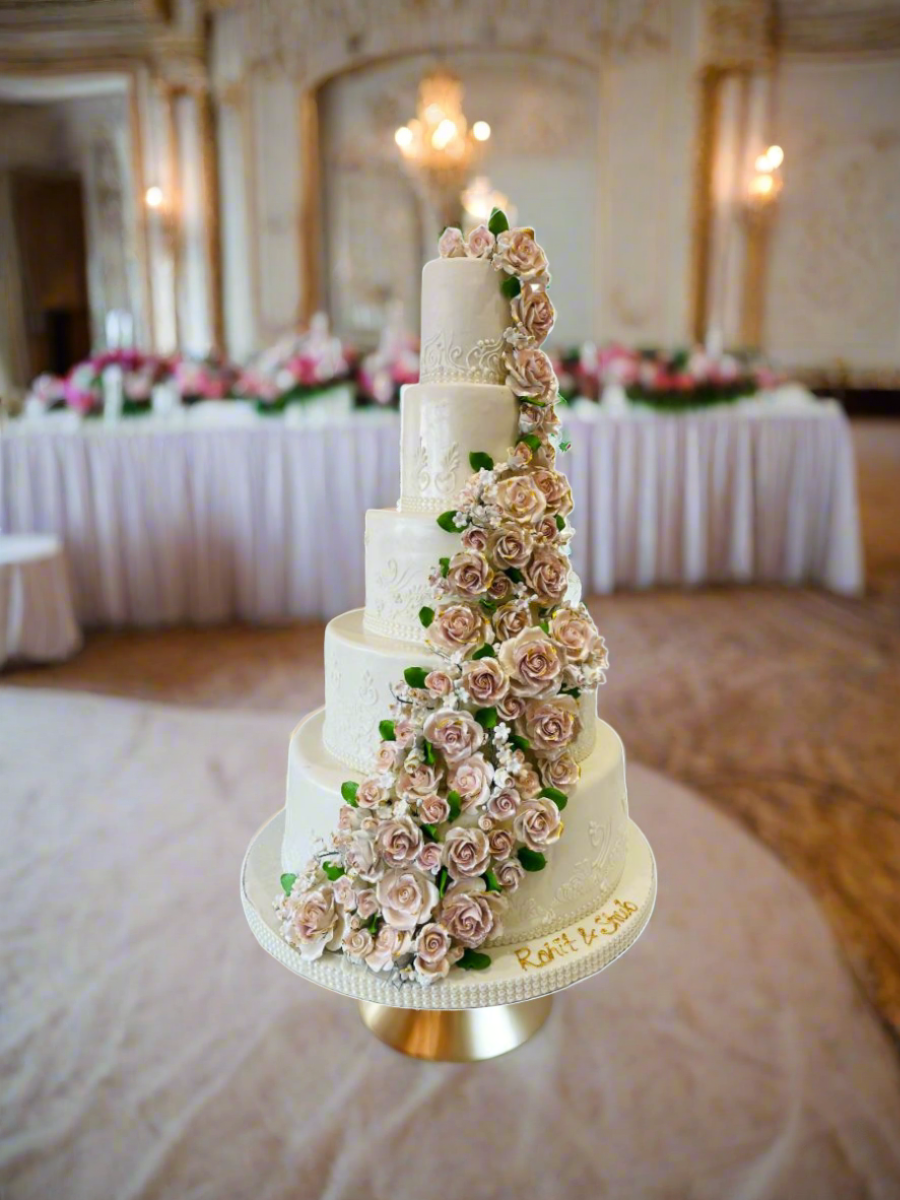 Rohit & Shub Fondant Wedding Cake
