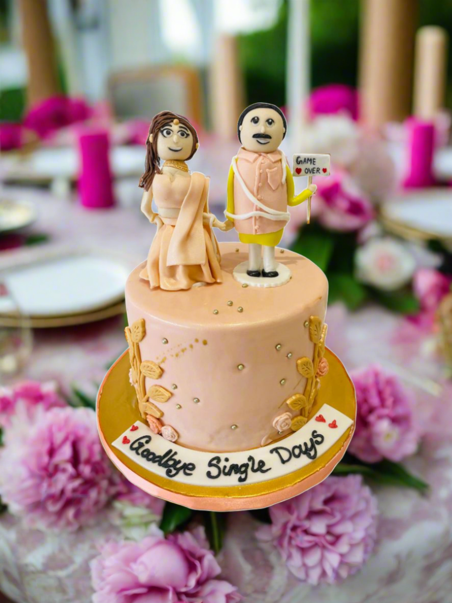 Indian Couple Wedding Cake