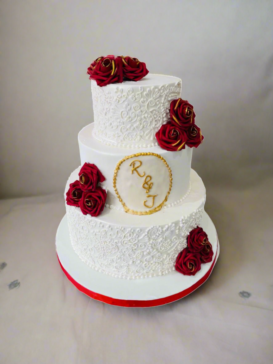 Rose Wedding Cake