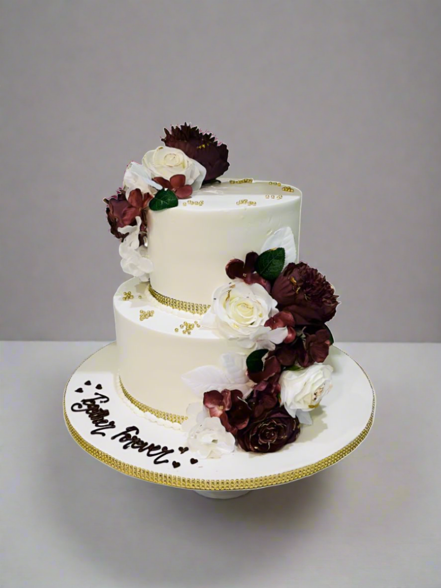 Together Forever Wedding Cake