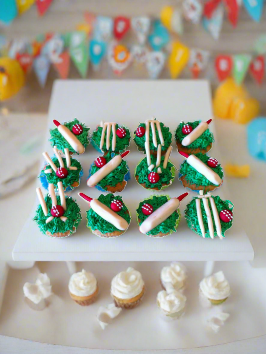Cricket Cupcakes - (Pack Of 6)