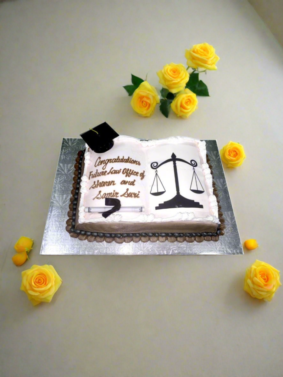 Diploma Book Cake
