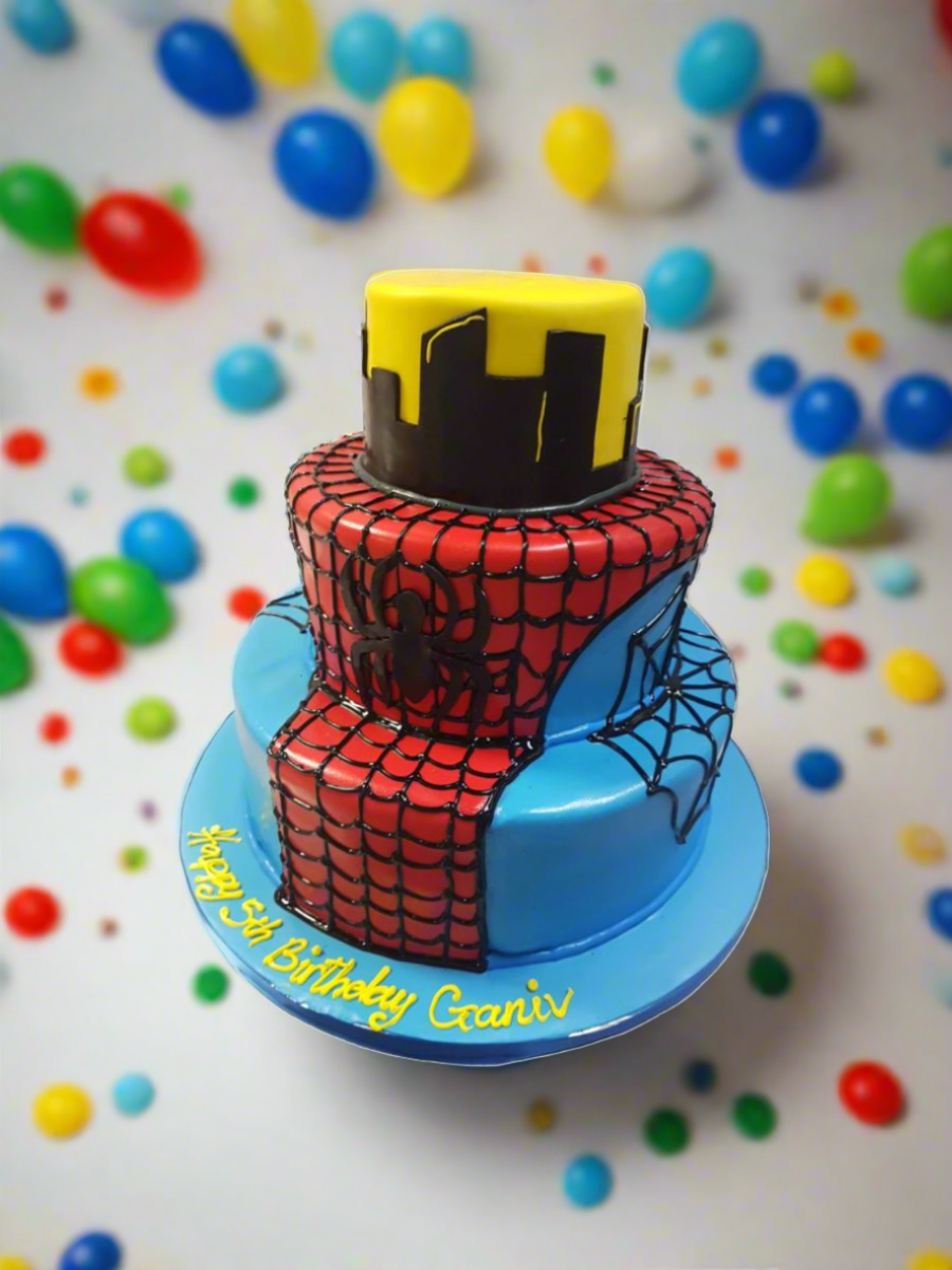 Spiderman Fondant Cake