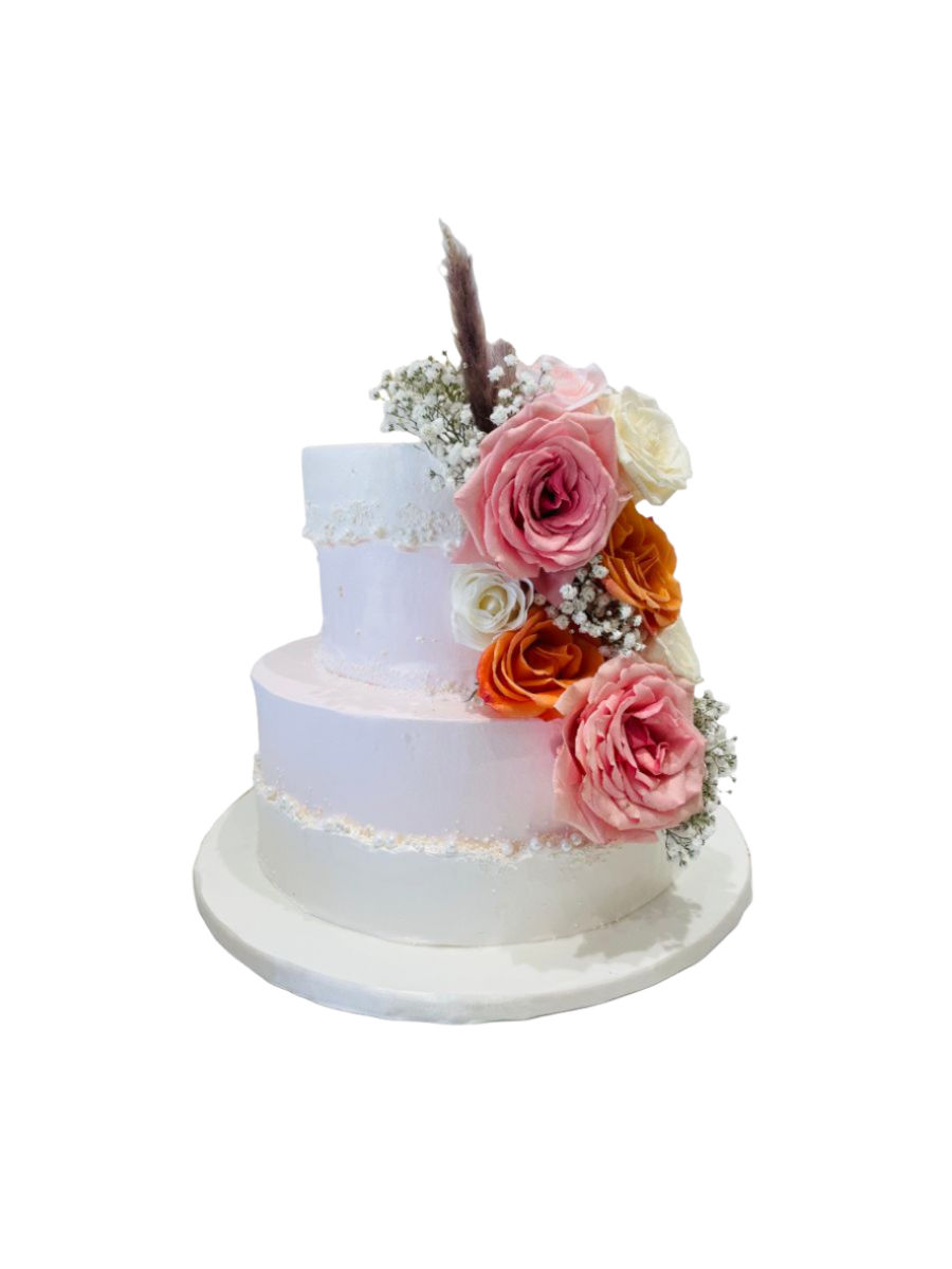Divya Wedding Cream Cake