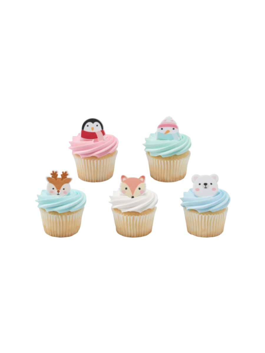 Winter Friends Cupcakes - (Pack of 6)