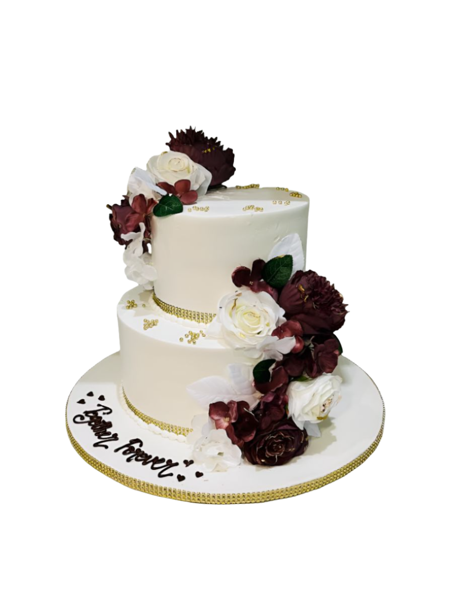 Together Forever Wedding Cake