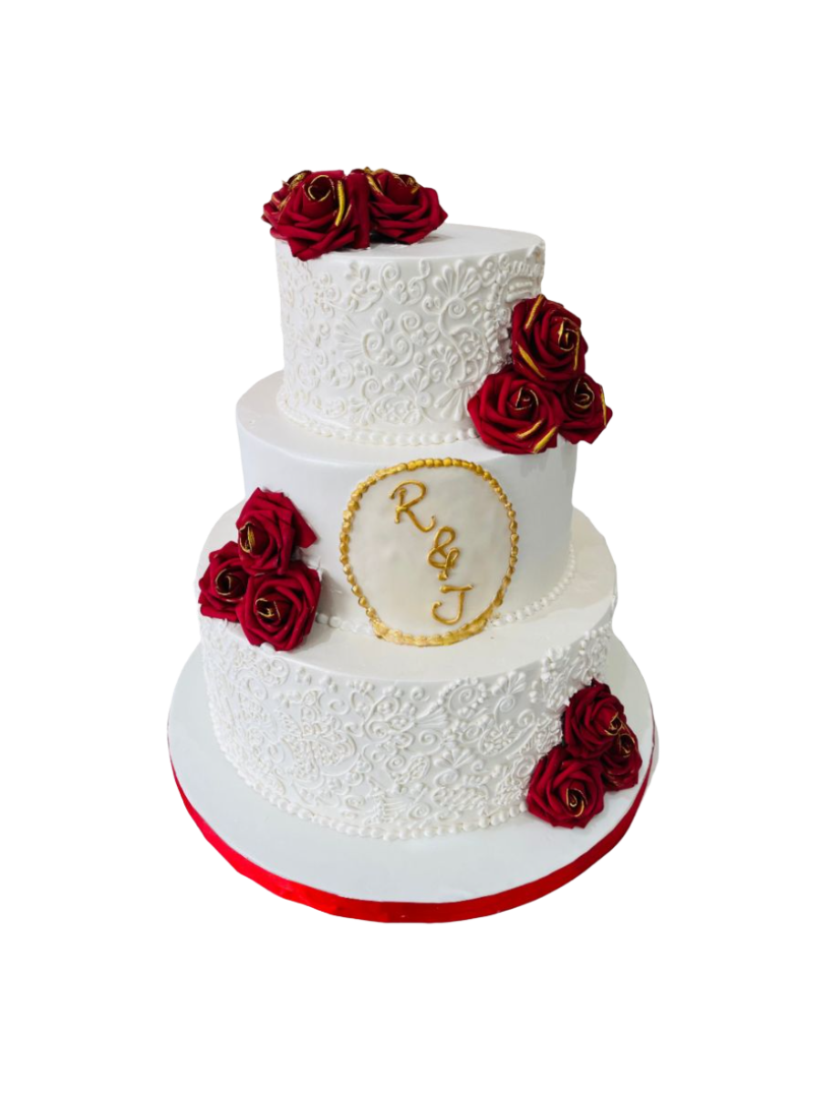 Rose Wedding Cake