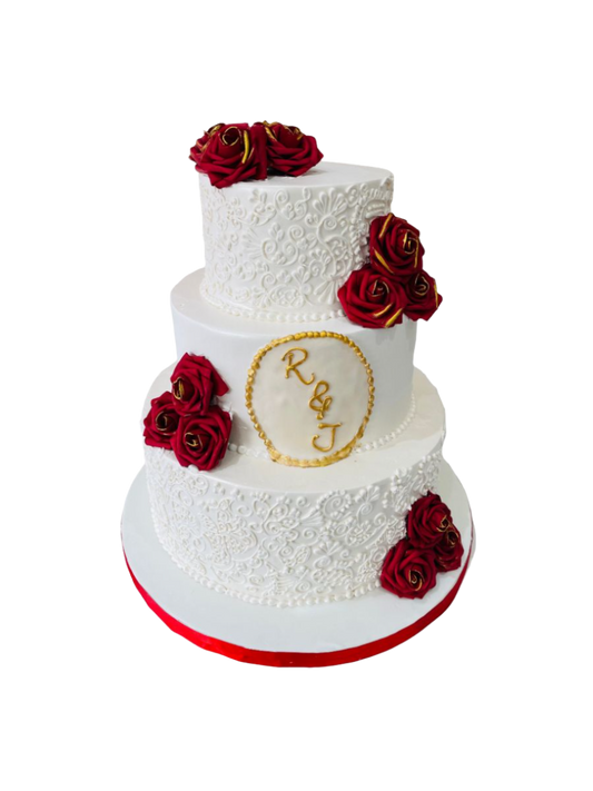 Rose Wedding Cake
