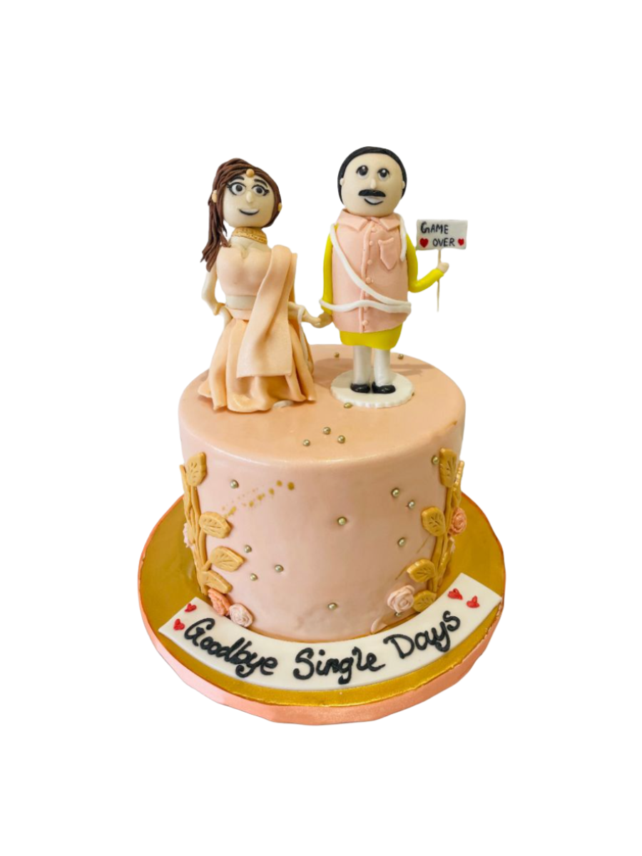 Indian Couple Wedding Cake
